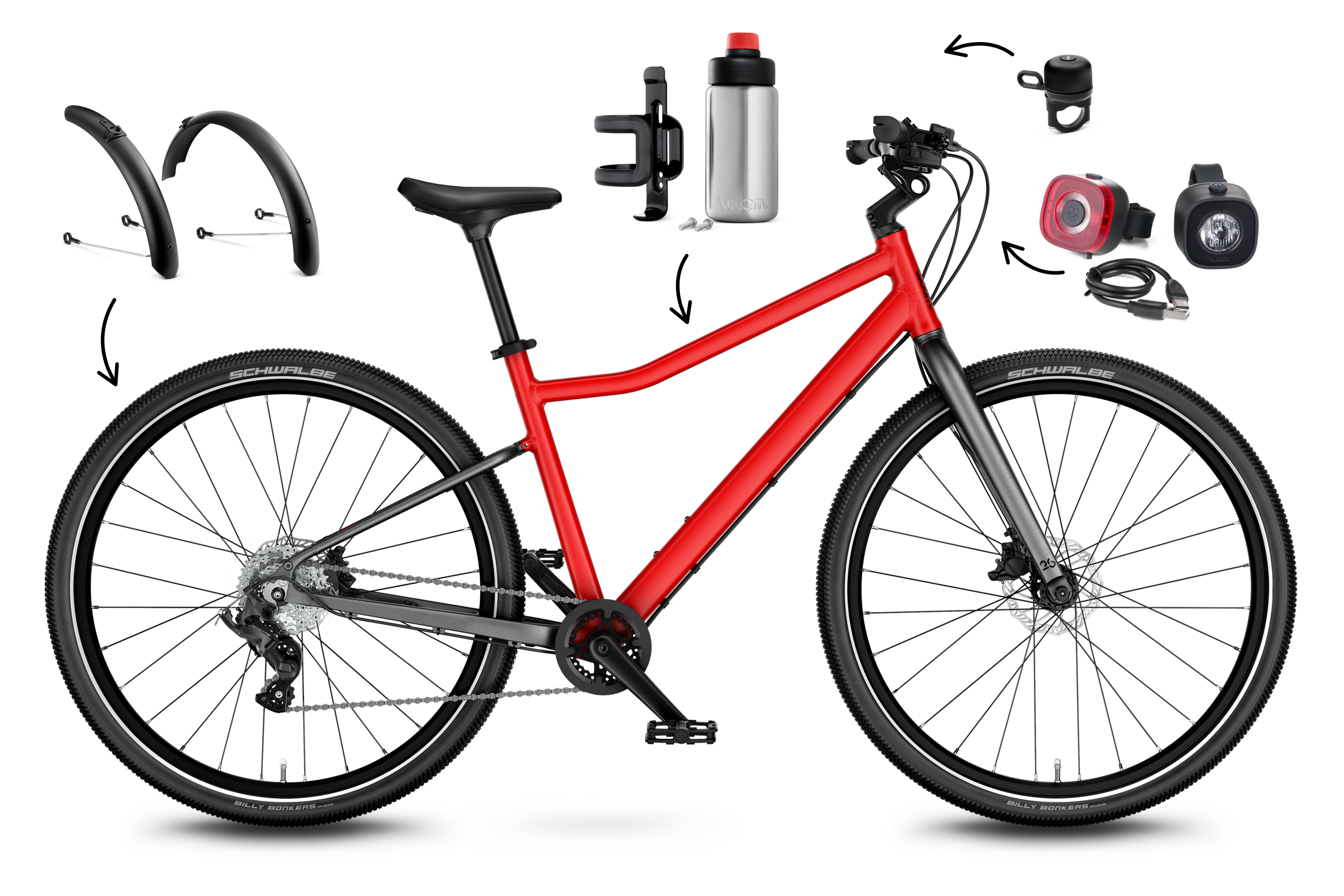 woom EXPLORE 6 - Fully Equipped - woom red 1 woom EXPLORE 6 - Fully Equipped - woom red