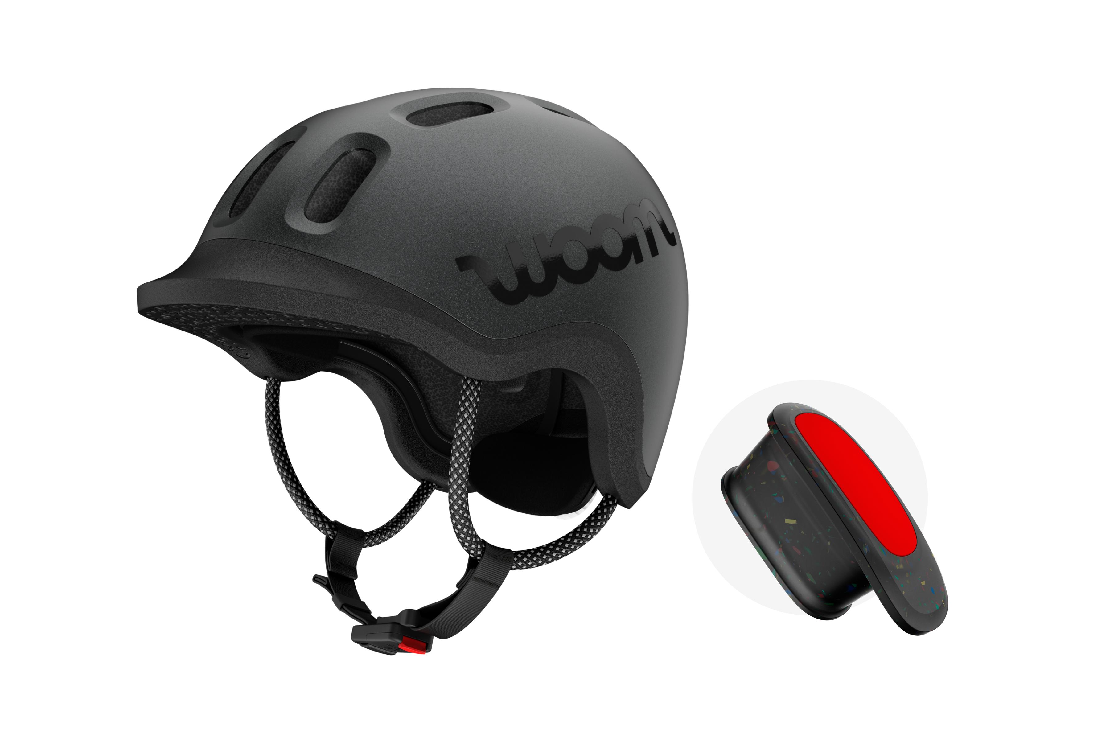 READY Kids' Helmet + READY Helmet Light - XS / charcoal metallic